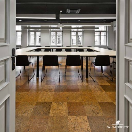SmallPlanetAirplan biure Corkcomfort kamščio grindys projekto autoriai Plazma architektai